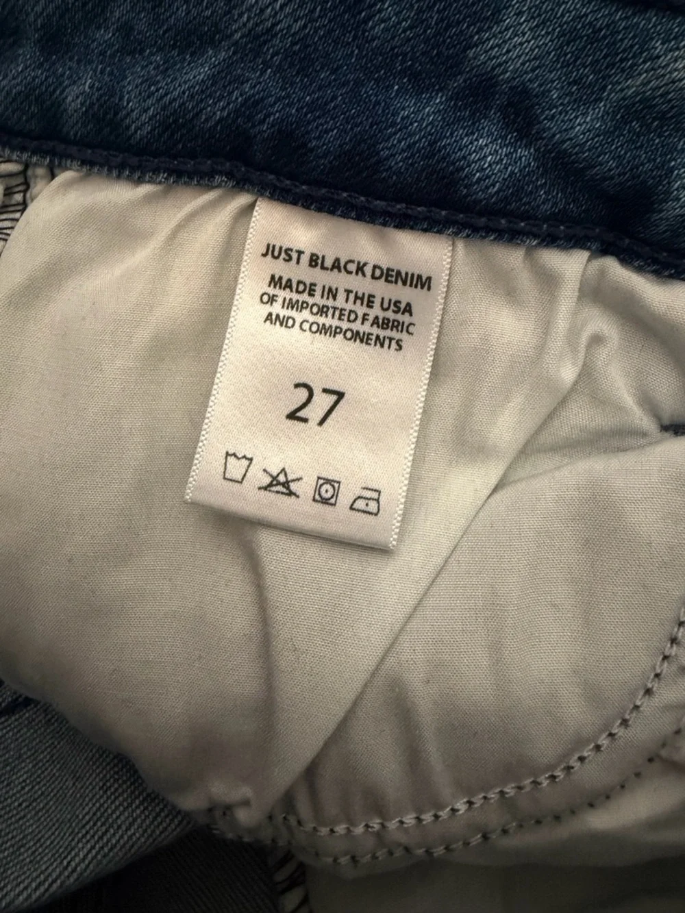 Just Black Medium Blue High-Rise Flare Jeans size 27 - Picture 5 of 6